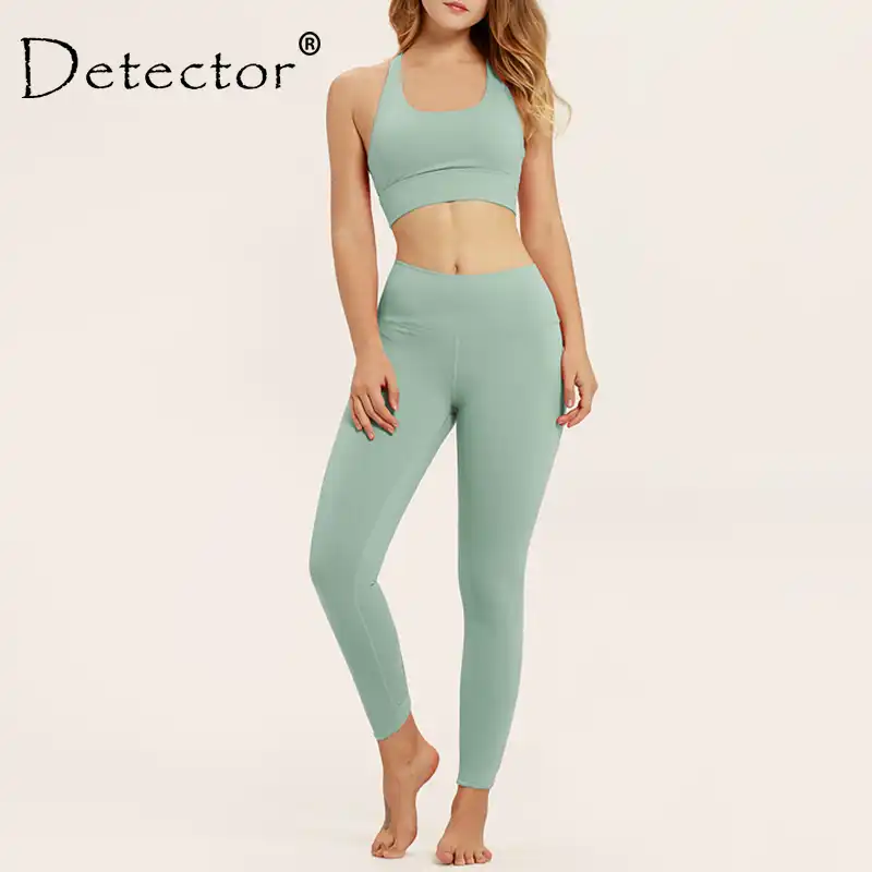 workout leggings and sports bra set