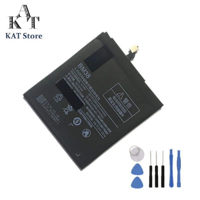 Original Mobile Phone Battery For Xiaomi Mi4s Mi 4S 3210mAh Li Polymer