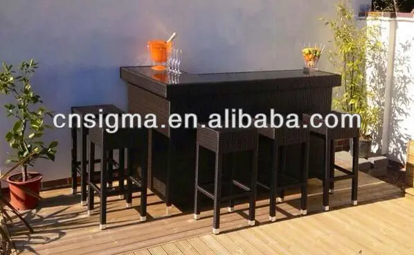 New!!! 2017 Outdoor Resin Wicker Bar Table And Chair Set-in Garden ... New!!! 2017 Outdoor Resin Wicker Bar Table And Chair Set-in Garden ...