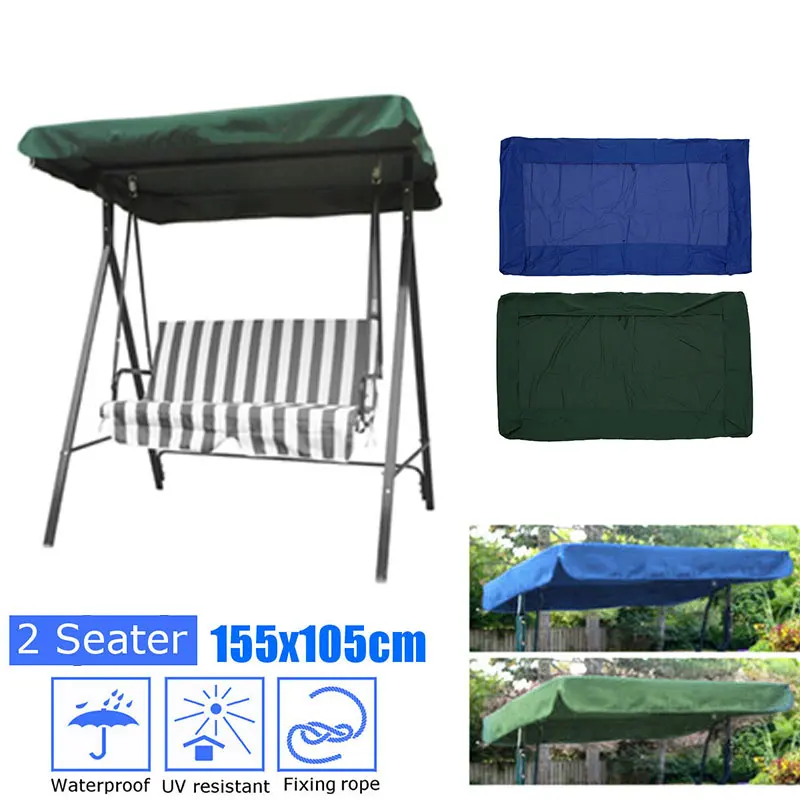 

New Anti UV Garden Swing Chair Canopy Cover Shade Sail Waterproof Outdoor Courtyard Hammock Tent Swing Top Cover NO Fade