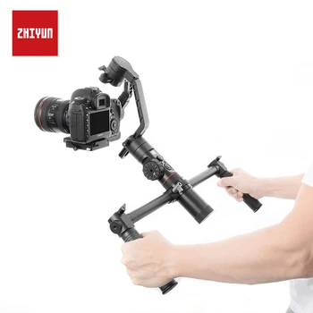 

ZHIYUN Official Dual Handheld Extended Handle Accessories with 1/4 Screw Hole Grips Handbar Mount for Crane 2 Gimbal Stabilizer