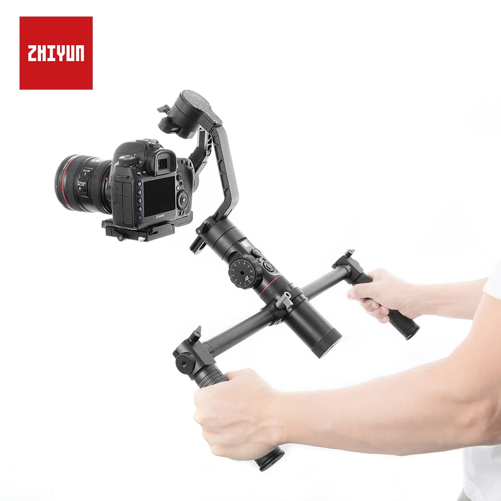  ZHIYUN Official Dual Handheld Extended Handle Accessories with 1/4 Screw Hole Grips Handbar Mount f