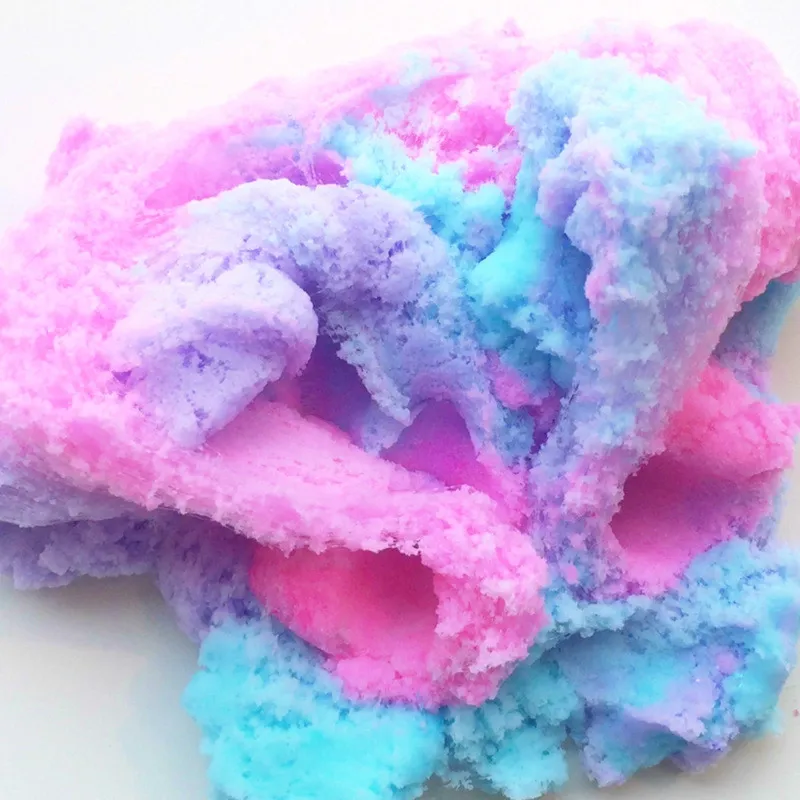 3 colors of snow like mud Interesting. DIY slime