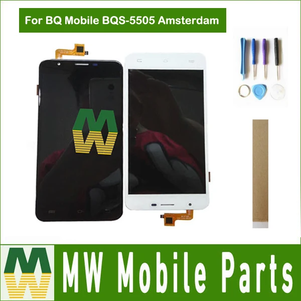 Оригинальный жк дисплей 5 дюйма для BQ BQS 5505 Amsterdam BQS5505 сенсорный экран в сборе