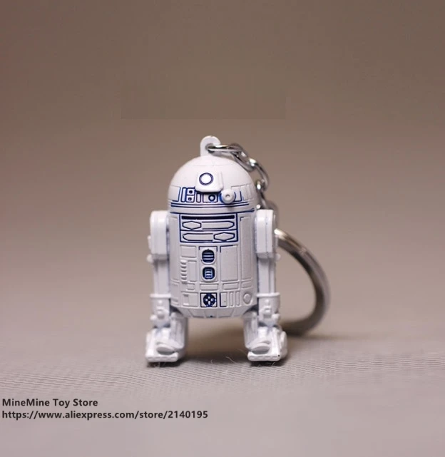 DISNEY Звездные войны R2 D2 Робот 5 см фигурку модель осанки коллекция украшений аниме
