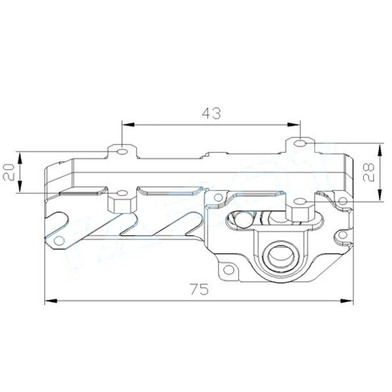 Таро 25 мм CNC полностью металлический Электрический Выдвижной шасси салазки драйвер TL8X003 для DIY Дрон FPV