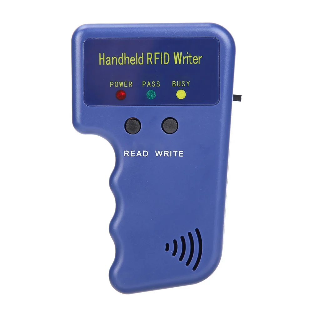 Портативный 125 кГц RFID считыватель карт копировщик писатель Дубликатор Программист Копия ID карты портативный RFID считыватель карт