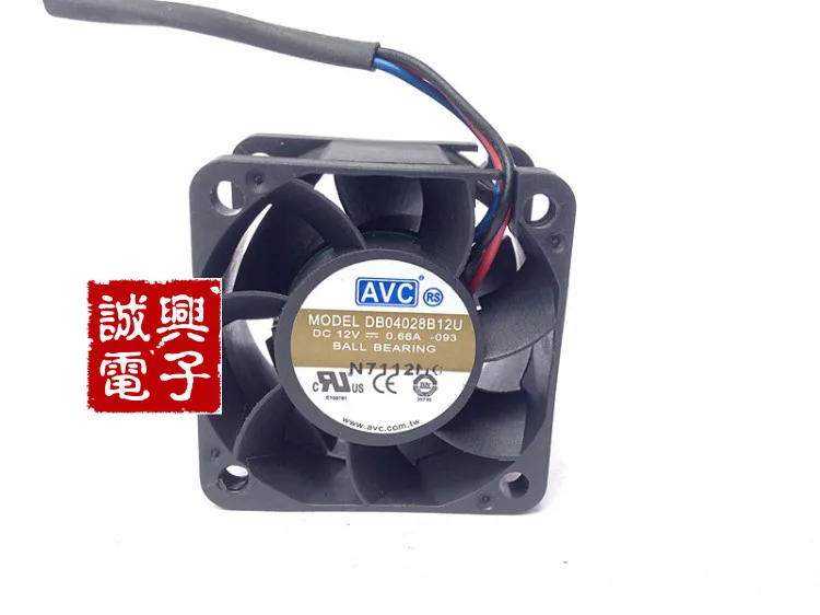 

For Avc db04028b12u 12v 0.66a 4cm fan 1u server 4028