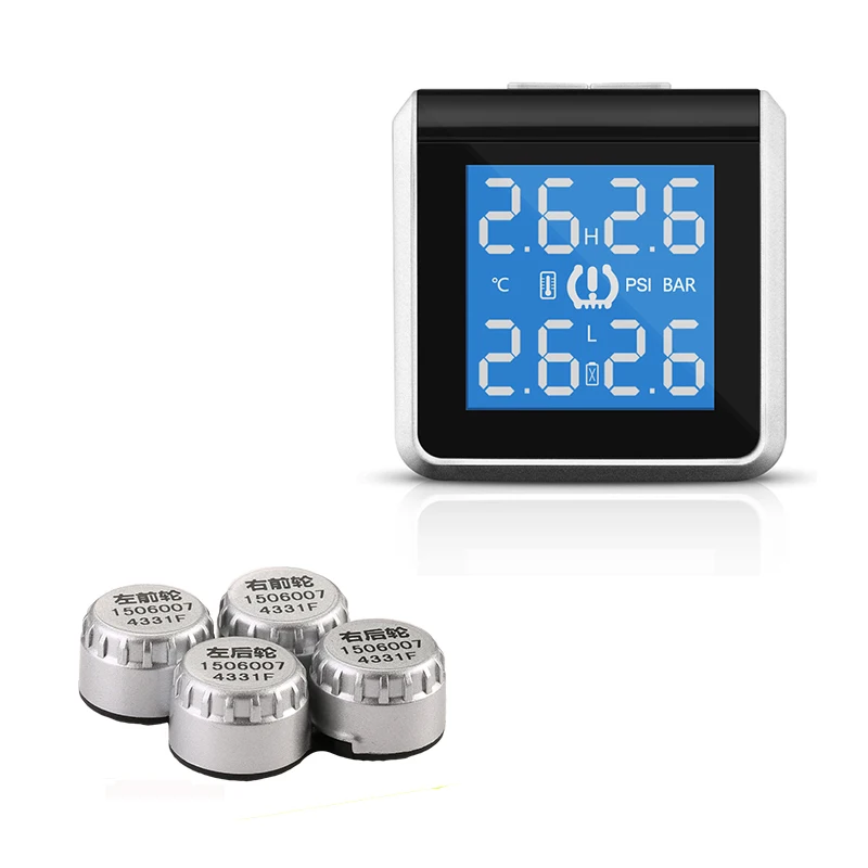

100% Original Profesional 908 Tire Pressure Monitoring System LED Display Cigarette Lighter 4 Sensors Bar PSI