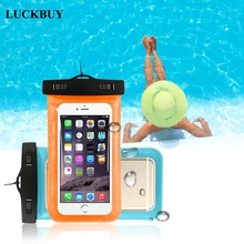LUCKBUY Универсальный 4,"-6,0" Водонепроницаемый чехол для телефона для iPhone X 6 7 8 plus Чехол сухой Чехол для Xiaomi samsung S8 S9 Plus