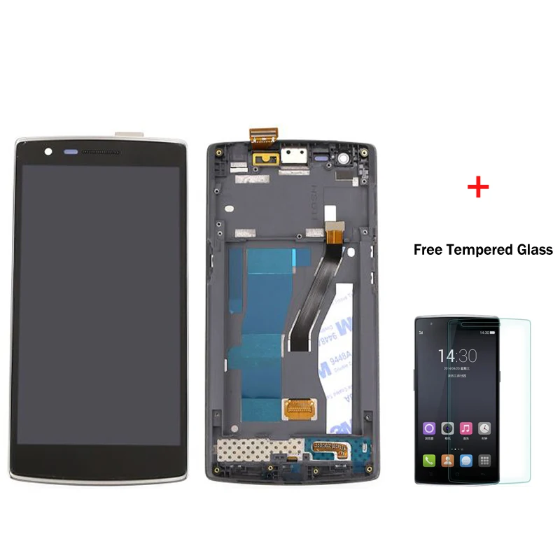 100 Test For OnePlus One for One Plus 1+ LCD Display With Touch Screen Digitizer Assembly With frame Free Shipping 5pcs lot 100% new original oneplus one lcd screen touch panel digitizer for oneplus one 64gb 16gb lcd display 100%tested