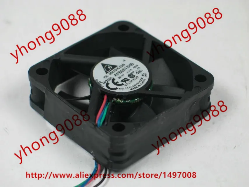 

Delta AFB0512HB 8D49 DC 12V 0.17A 50x50x15mm 4-wire Server Cooler Fan