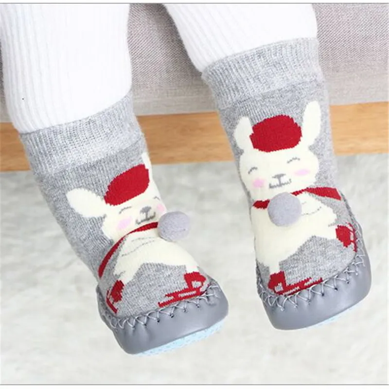Мягкая обувь для малышей подошва удобные теплые махровые хлопковые носки обувь для новорожденных обувь малышей обувь домашняя для малышей мультфильм подарок на день рожден