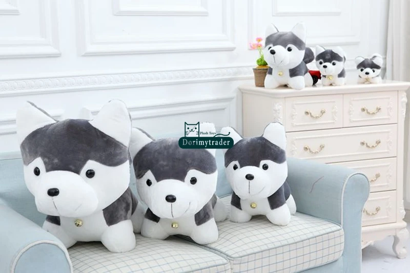 Dorimytrader 90cm Giant Simulated Animal Husky Plush Toy 35'' Large Stuffed Cartoon Dogs Doll Kids Play Toy Baby Present DY61509 (14)