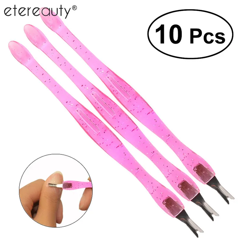 

ETEREAUTY 10Pcs Nail Art Tools Pedicure Cuticle Trimmer Remover Pusher Dead Skin Callus Removal Fork