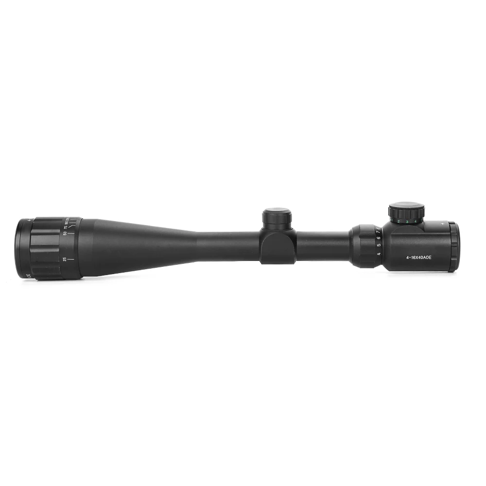 4-16X40 AOE оптика Riflescope Регулируемый красный зеленый прицел с подсветкой прицел снайперской винтовки передач для охотничьих прицелов