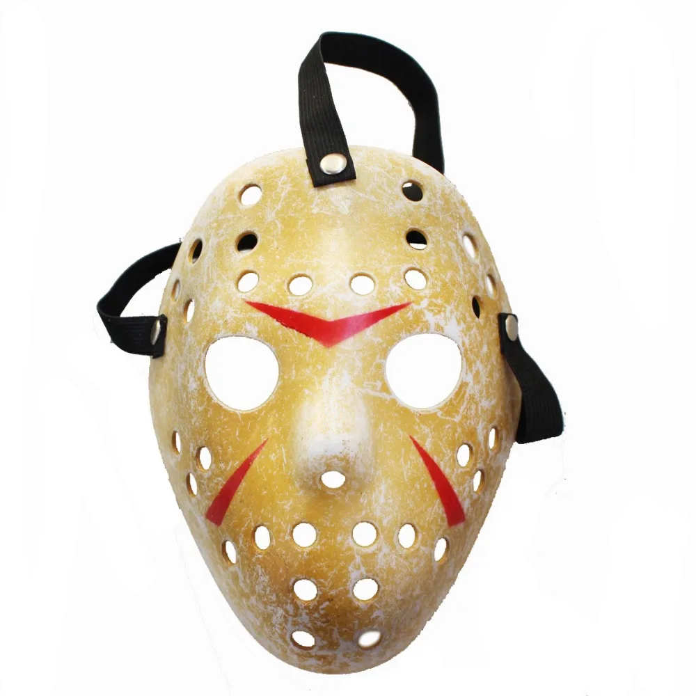 1 шт./лот, Черная пятница, № 13, Jason Voorhees Freddy, хоккейный фестиваль, вечерние маскарадные маски на Хэллоуин - Цвет: Цвет: желтый