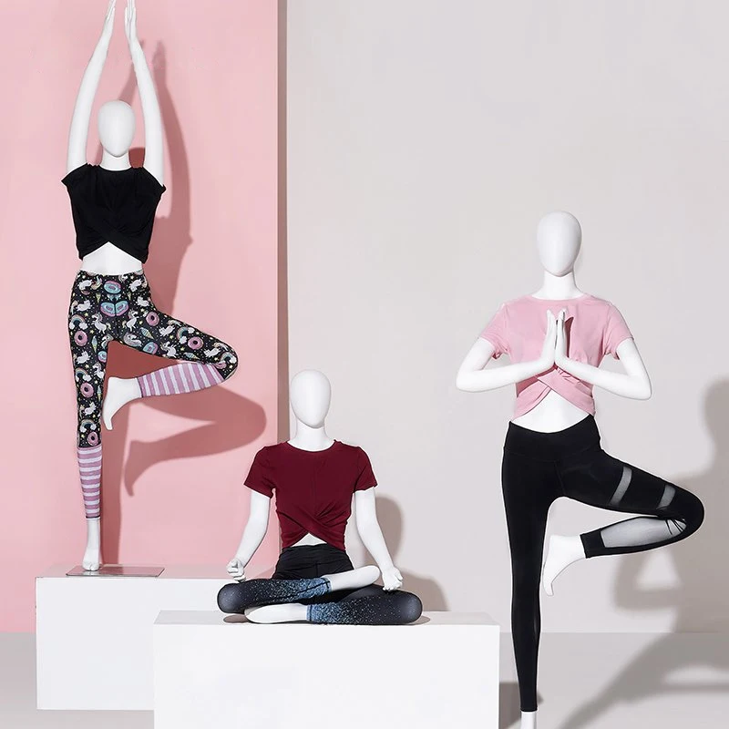 Best Quality Customized Yoga Mannequin Props For Sportswear Female