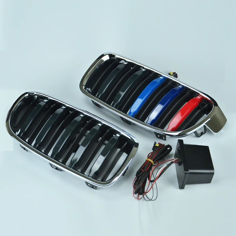 

2017 New Arrival Intelligent Car light Racing Grills Fit For BMW 3-Series Car