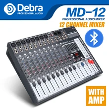 Хорошее качество, чистый звук! 12 Каналы 750 ватт Мощность микшер усилитель цифровой аудио dj контроллер с 48В Мощность USB