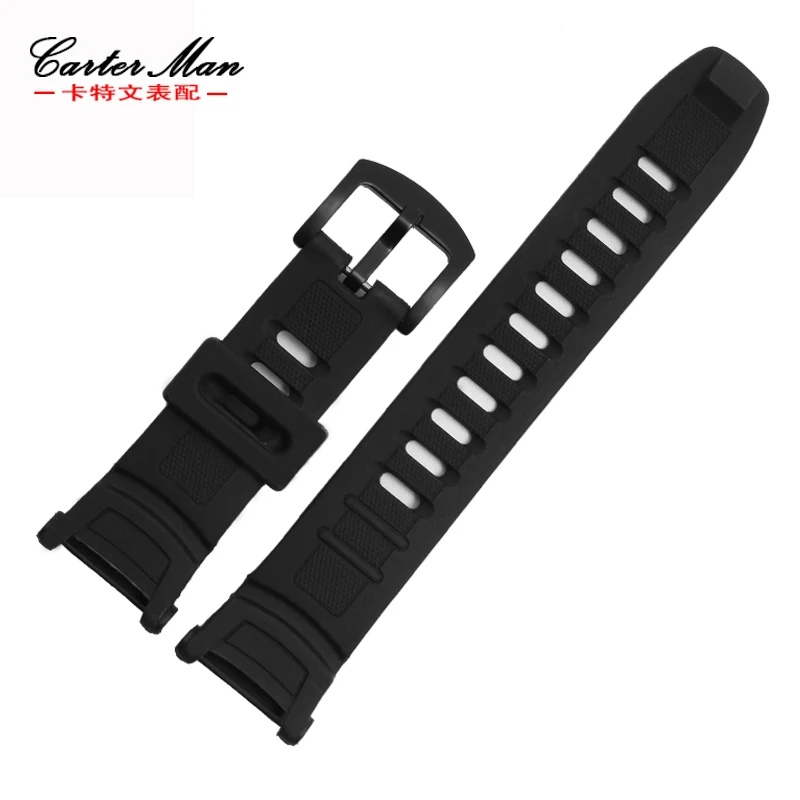 

Rubber watchband special for CASIO PRG-130Y/PRW-1500YJ high quality man watch bracelet black