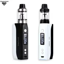 SUB два GB100W Vape поле Mod Vape комплект 2200 мАч испарителя светодиодный электронный дисплей сигареты вейпер ручка огромный испаритель