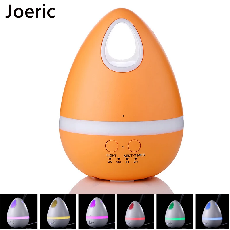 

JOERIC 200ML Ultrasonic Humidifier Air Freshener with LED Night Lamp Aroma Diffuser Mist Maker Essential Oil diffuser for Home
