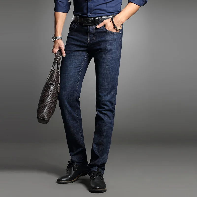 Новинка, мужские джинсы, модная брендовая одежда, мужские синие брюки, мужские качественные повседневные брюки, джинсы, Большой размер 40 - Цвет: 020