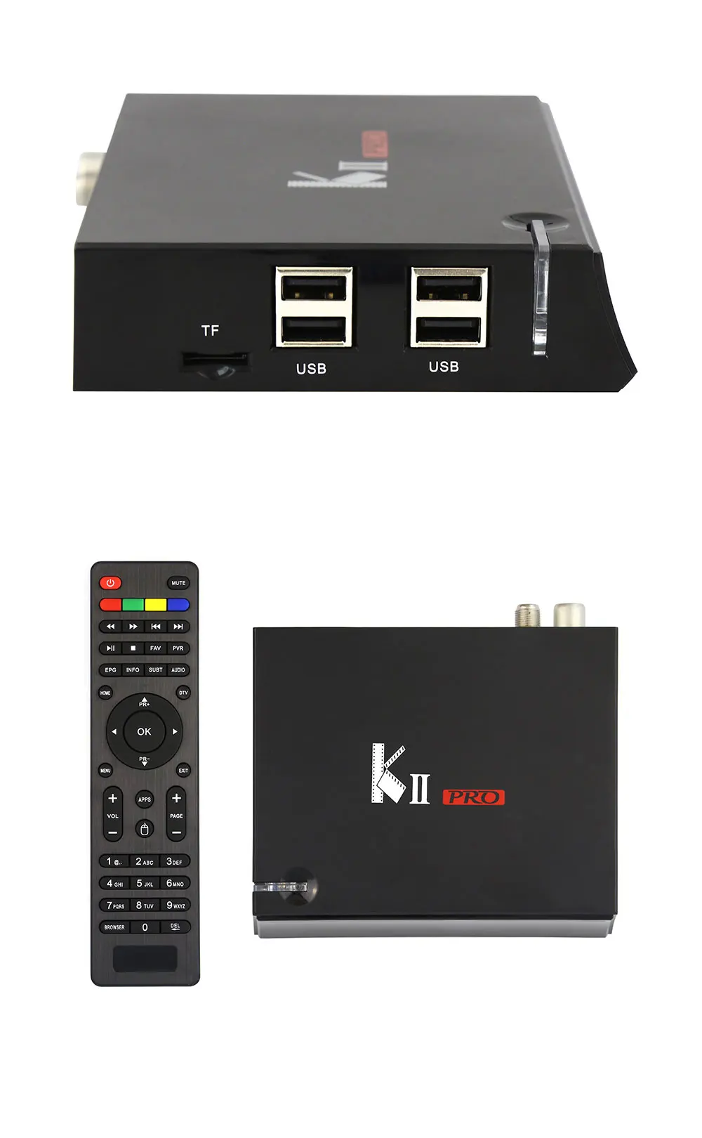 KII PRO DVB-S2 DVB-T2 S905d Android 7,1 ТВ приставка четырехъядерный 2 Гб 16 Гб K2 pro DVB T2 S2 4K медиаплеер CCCAM NEWCAMD двойной Wifi BT4.0