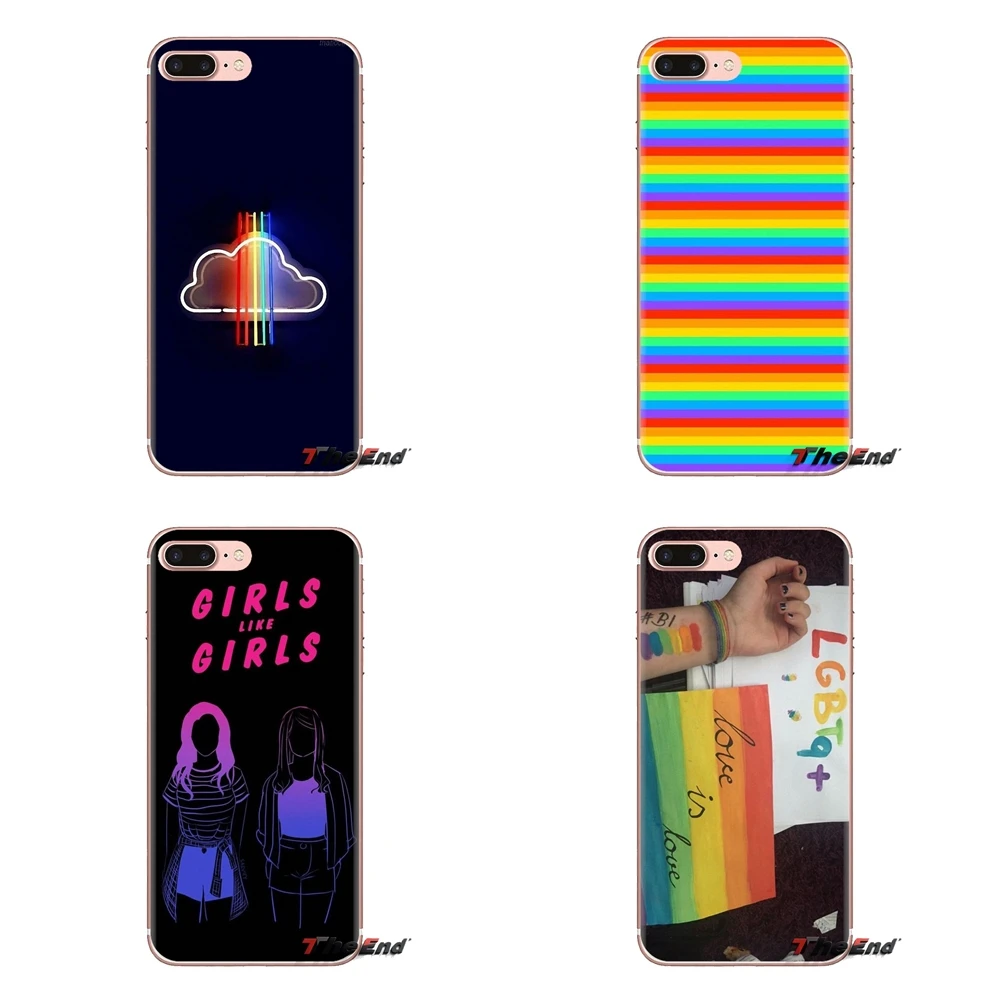 Для iPod Touch Apple iPhone 4 4S 5 5S SE 5C 6 6S 7 8 X XR XS Plus MAX прозрачный мягкий чехол для Lgbt Love Wins Girl |