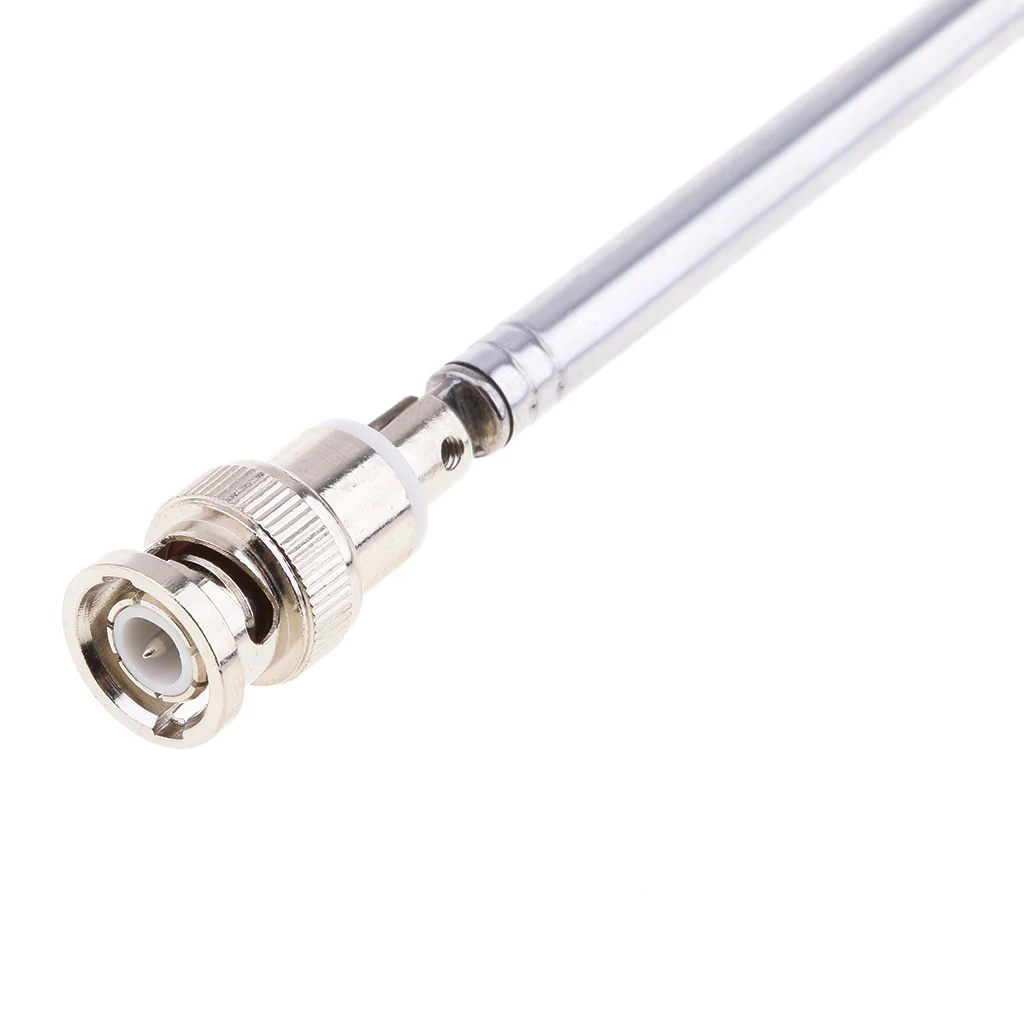7 Sections Handheld Antenna Telescopic Scanner Antenna With BNC Male Connector 168mm Telescopic Antenna For Radio Television Etc