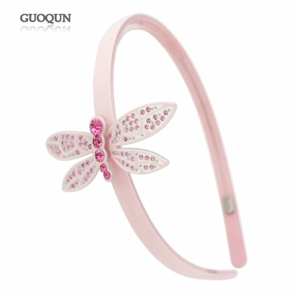 

2pcs Dragonfly Hair Bands - Headbands - Acetate Hair Accessory - Rhinestone Hair Jewelry Ornament for Women - Tiara Dance Party