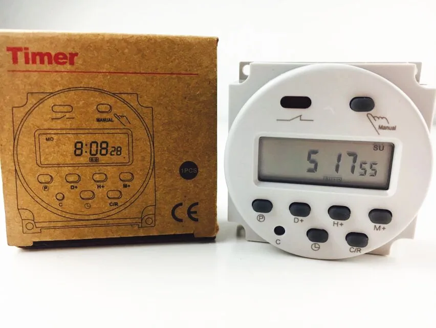

Cn101A Timer DC12V DC24V AC110V AC220V 16A Digital LCD Power Programmable Timer Time switch Relay