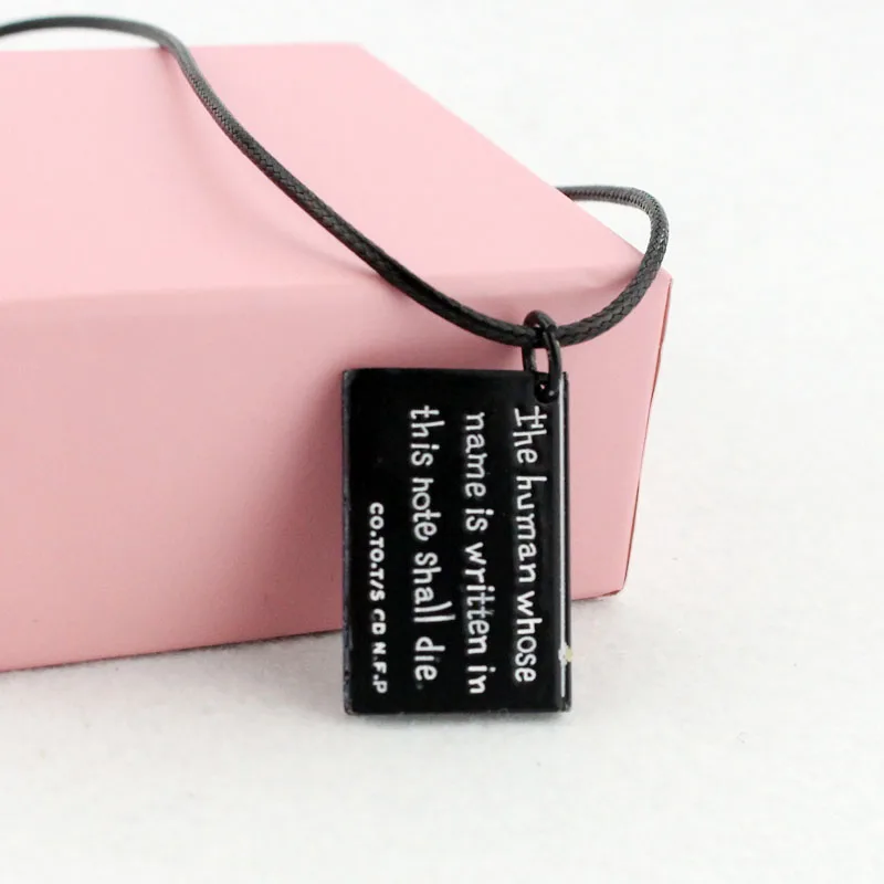 Кулон и ожерелье в форме чёрной книги из аниме Death Note|necklace with|fashion necklacenecklace fashion |