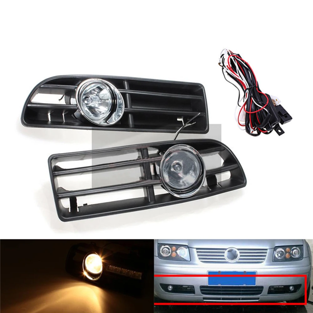 For VW Jetta Bora MK4 1999 2004 Front Car Fog LED Light Lamp Lower