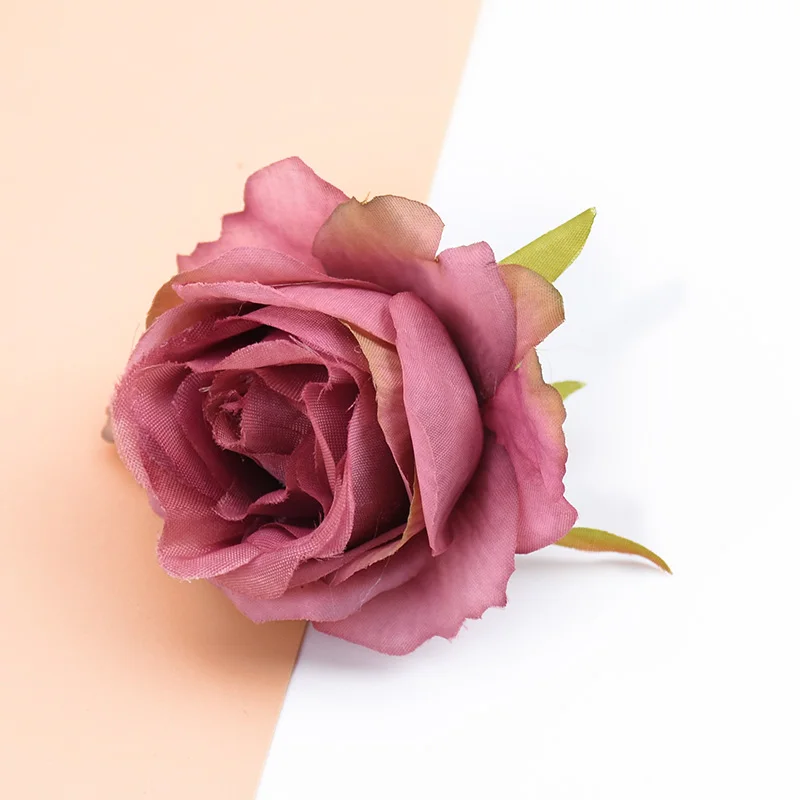 6 см шелковые розы цветок стены Скрапбукинг искусственные растения декоративные цветы венки diy Подарочная коробка Домашний Свадебный декор рукоделие