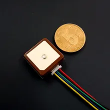 Antena pequena nova do módulo de gnss gps glonass galileo do tamanho, solução da microplaqueta de neo-m8n, design integrado do módulo da antena uart ttl nível