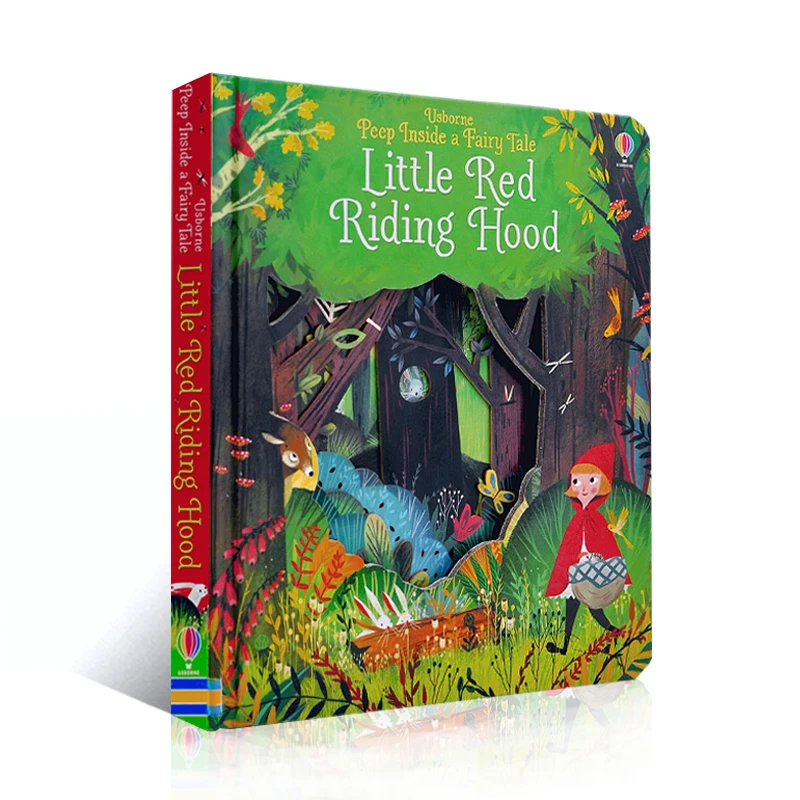 

English Educational A Fairy Tale Little Red Riding Hood 3D Flap Picture Books Baby Children Reading Book