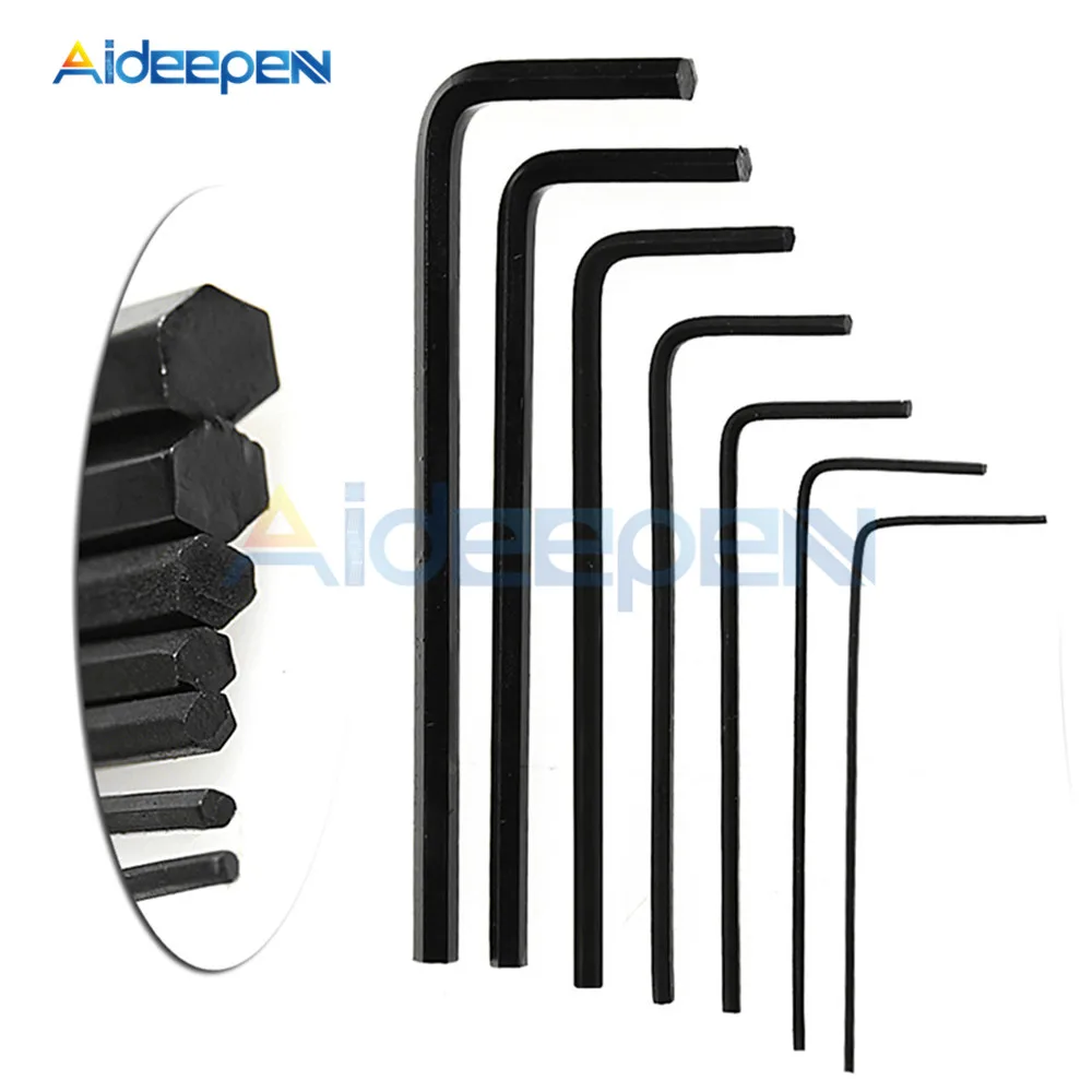 0.7mm-3mm Mini Micro Hexagon Wrench Set 7 Pcs/Set Hex Allen Key Wrench Screwdriver Tool Kit hexagon wrench set