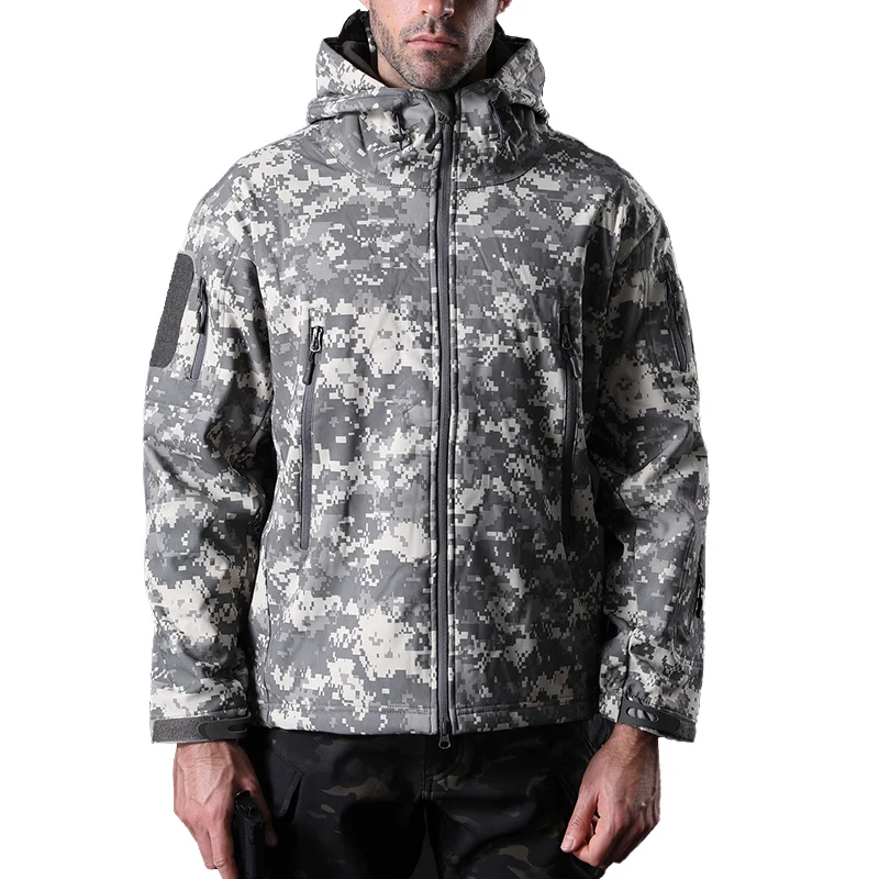 MAGCOMSEN Softshell тактические военные куртки мужские водонепроницаемые флисовые пальто армейская одежда камуфляжная Боевая куртка пальто PLY-62