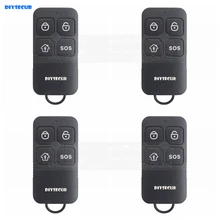 DIYSECUR Wireless 433Mhz Keyfobs Remote Control for Our Related Home Alarm Home Security System Black