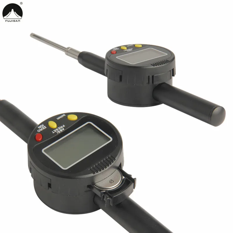 Цифровые индикаторы FUJISAN 0-50 мм/0,001 мм контрольные индикаторы циферблата мм/дюйм цифровой Калибр микрометрический измеритель суппорт измерительные инструменты