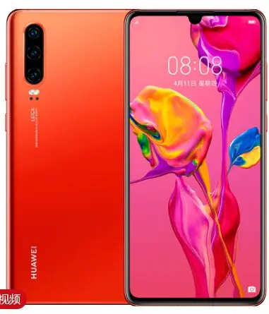 HuaWei P30 мобильный телефон Kirin 980 Android 9,1 6," OELD полноэкранный 40.0MP Leca 22,5 W зарядное устройство с отпечатком пальца NFC MHL 256GB - Цвет: 8GB 256GB Orange