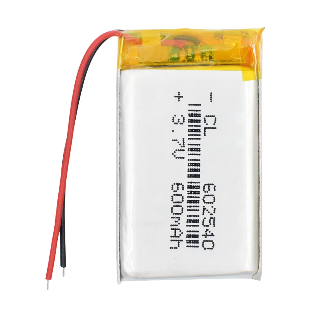 1/2/4x мини 602540 Li-Ion Li-po Батарея 3,7 v 600 мА/ч, Gps Mp3 Bluetooth Динамик наушники игрушки DVD Pos машины заменить Батарея