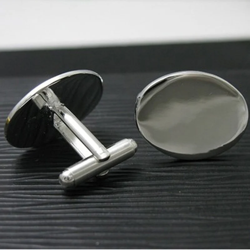 

2015 new fashion good silver women/man design Oval design jewelry fashion silver cufflinks C01