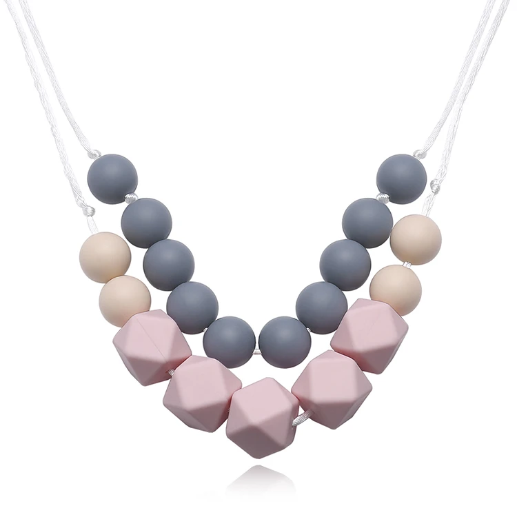 

A003 Fashion silicone necklace Baby necklace