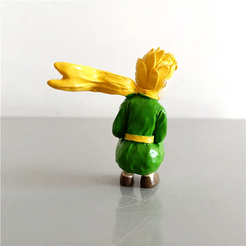 Стоящий Маленький принц статуя смолы украшение дома шарф Рождественский подарок детям миниатюры бонсай Декор Сказочный мальчик искусство
