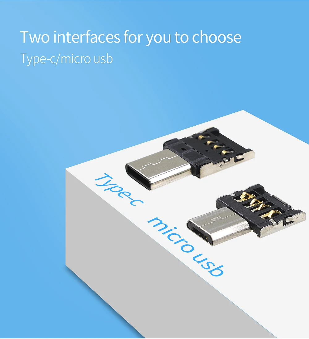 TISHRIC 2 шт. OTG type c USB-C Micro USB адаптер type-c кабель для передачи данных разъем для Xiaomi huawei samsung мышь usb флэш-накопитель