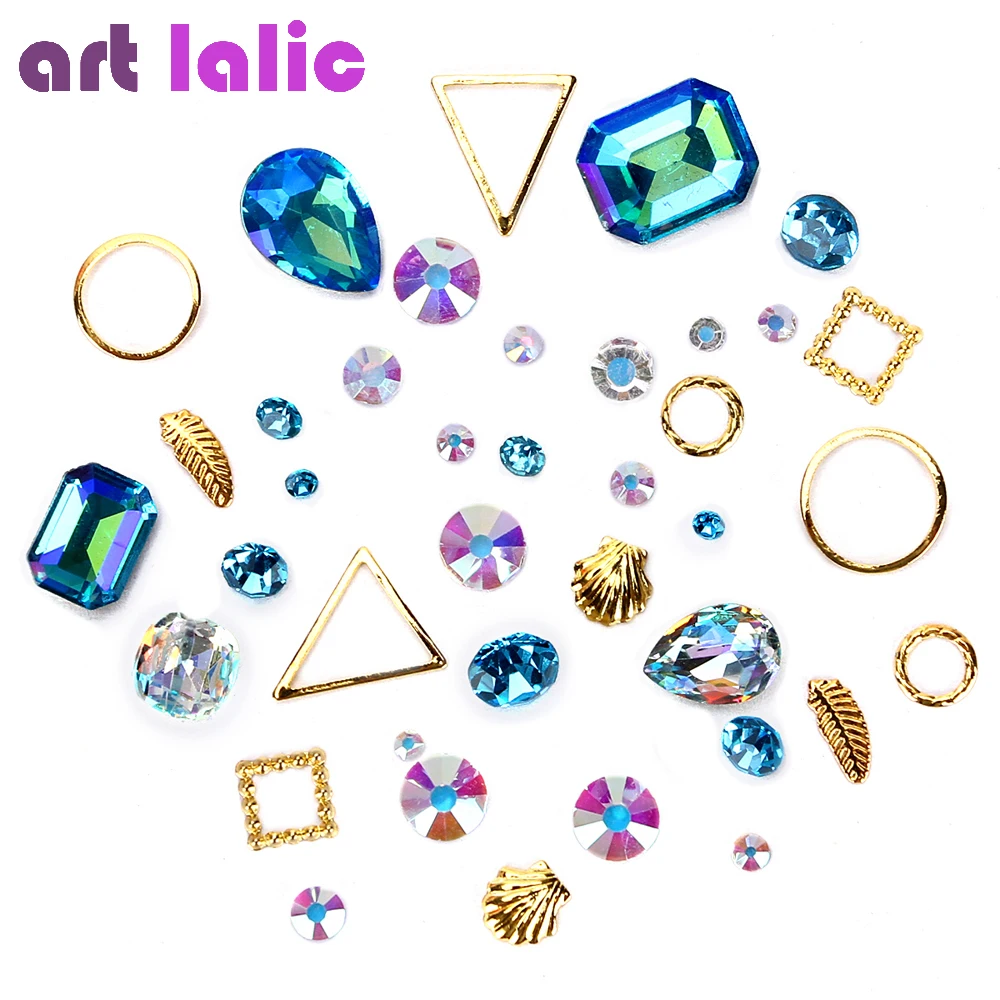 

Artlalic 1 Bag Hot 3d Charm Nail Art Design Stone Decorations Strass Rhinestones Alloy Mini Beads Gems Mixed Jewelry Accessories