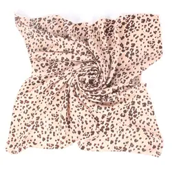 2019 Элитный бренд Для женщин шарф 70*70 см шарфы зерна леопарда Женская шаль квадратной формы 3 цвета шарф-снуд на голову, Хиджаб Бесплатная